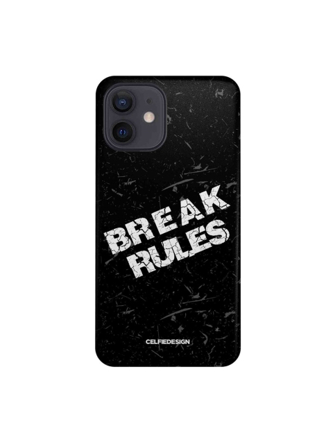 

CelfieDesign Multicoloured Break Rules iPhone 12 Slim Case, Multi