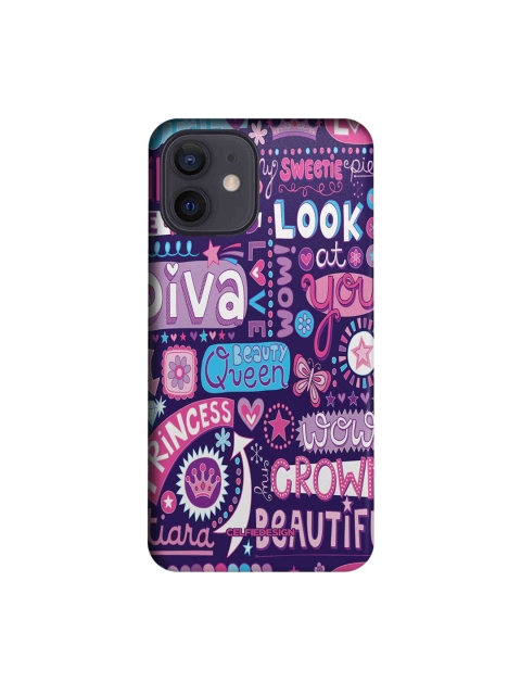 

CelfieDesign I Phone 12 Diva Diaries Printed Back case, Multi