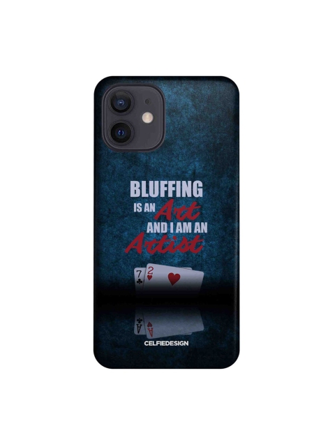 

CelfieDesign Multicolored Art of Bluffing iPhone 12 Slim Back Case, Multi