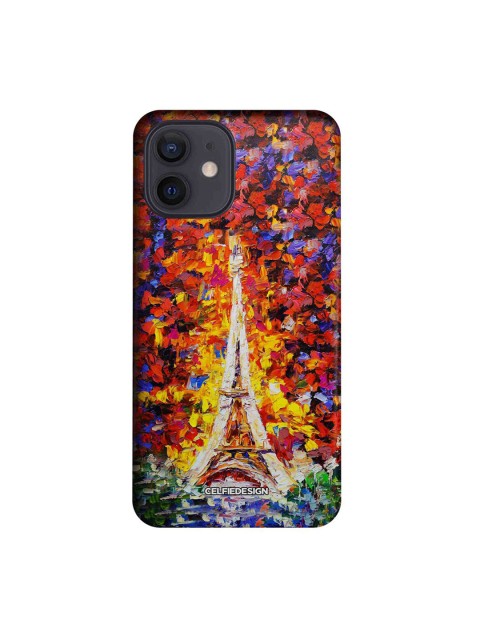 

CelfieDesign Multi-coloured Artistic Eiffel Tower Slim Back Case for iPhone 12