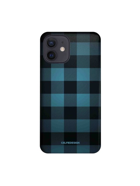 

CelfieDesign Blue Checkmate iPhone 12 Slim Back Case