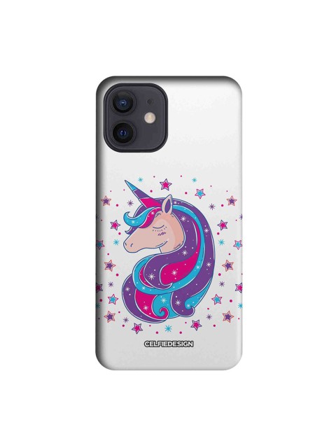 

CelfieDesign Multicoloured Unicorn Graphic Printed iPhone 12 Slim Case, Multi