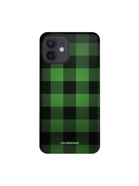 

CelfieDesign Multicolored Checkmate iPhone 12 Slim Back Case, Multi