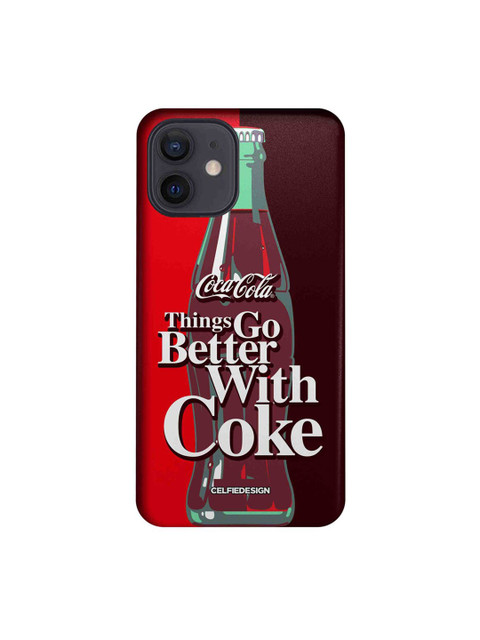 

CelfieDesign Red Printed iPhone 12 Slim Back Case