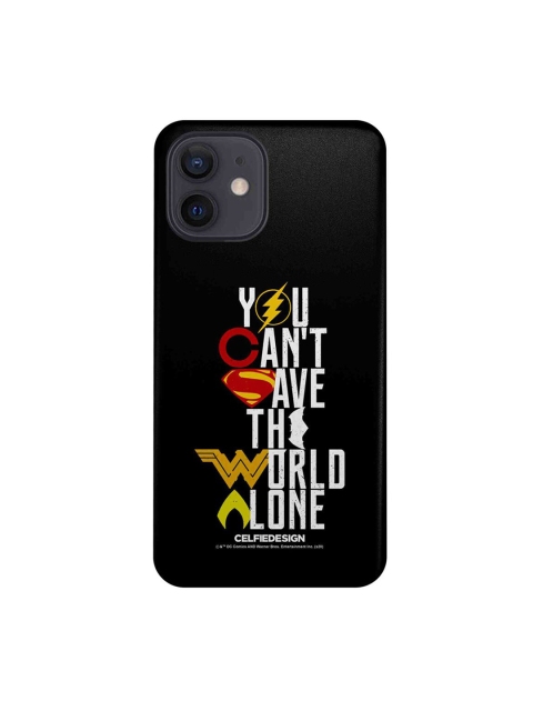 

CelfieDesign Black Justice League Motto - iPhone 12 Slim Back Case