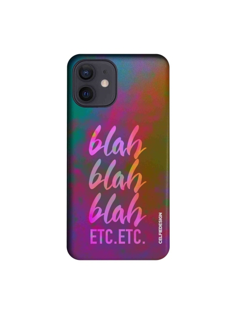 

CelfieDesign Multicoloured Blah Blah iPhone 12 Slim Case, Multi