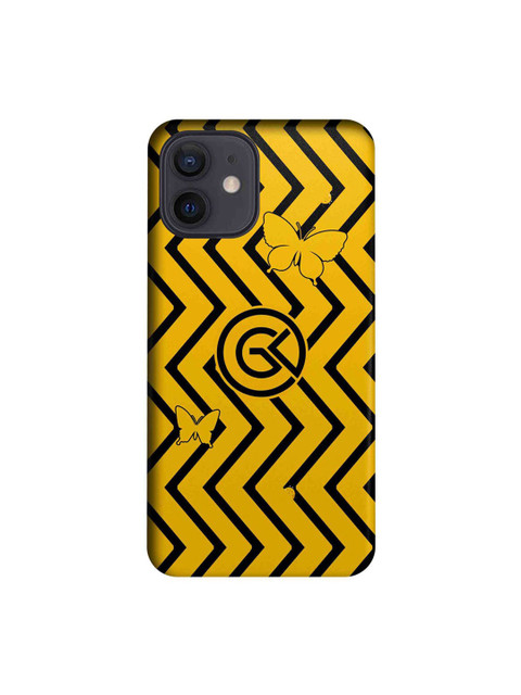 

CelfieDesign Yellow & Black Slim Black Case for iPhone 12