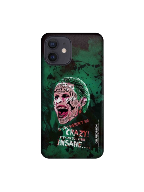 

CelfieDesign Green & Black Crazy Insane Joker Slim Back Case for iPhone 12