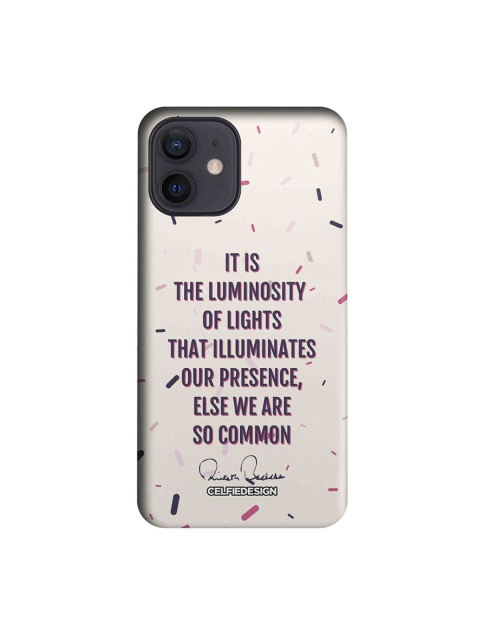 

CelfieDesign Off White Presence AB Quotes - iPhone 12 Slim Back Case