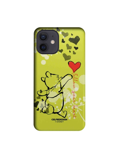 

CelfieDesign Yellow & Black Follow your Heart Print iPhone 12 Back Case