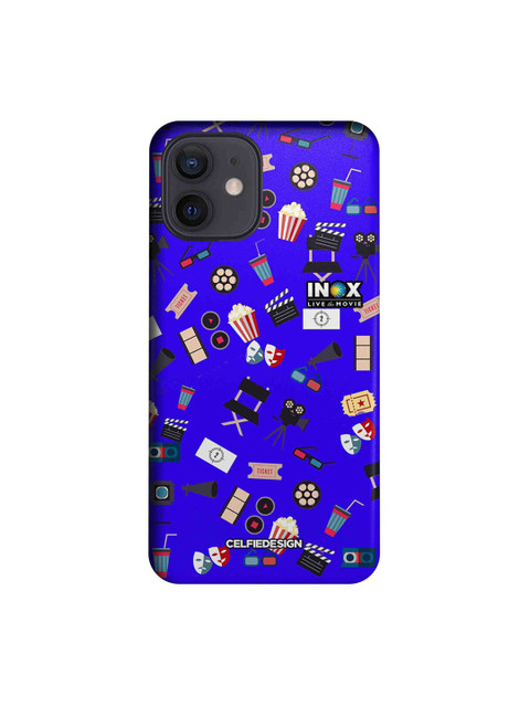 

CelfieDesign Blue Printed Slim Back Case for iPhone 12