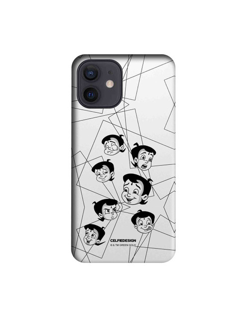 

CelfieDesign White Moods Of Bheem White -iPhone 12 Slim Back Case
