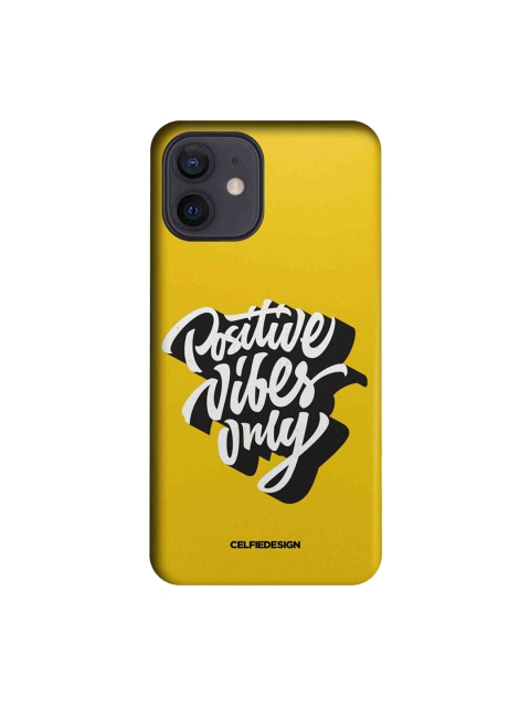 

CelfieDesign Yellow Positive Vibes Only Printed Slim Case For iPhone 12