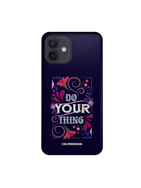

CelfieDesign Navy Blue Do Your Thing -iPhone 12 Slim Back Case