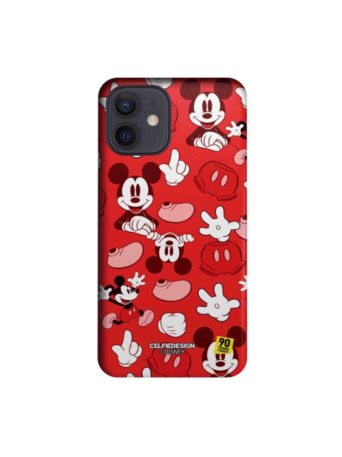 

CelfieDesign Red & White Mickey Classic Printed iPhone 12 Slim Back Case