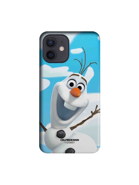 

CelfieDesign Olaf Printed iPhone 12 Slim Back Case, Blue