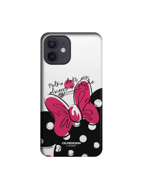 

CelfieDesign Polka Minnie Mouse Slim Back Case for iPhone 12, White