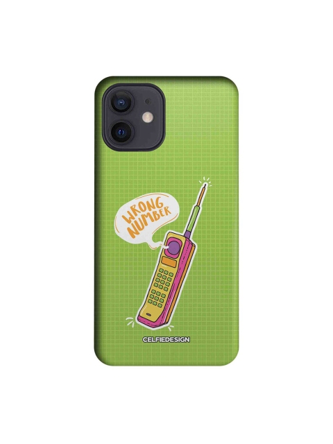 

CelfieDesign Green Handset iPhone 12 Slim Case