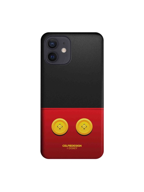 

CelfieDesign Black & Red Classic Mickey Print iPhone 12 Back Case