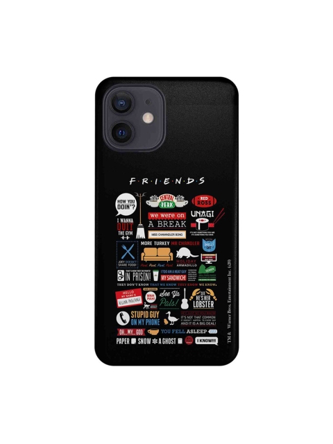 

CelfieDesign Multicolored Friends Infographic iPhone 12 Slim Back Case, Multi