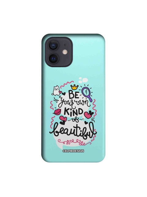 

CelfieDesign Multicoloured Be Your Own Kind Of Beautiful Print iPhone 12 Back Case, Multi