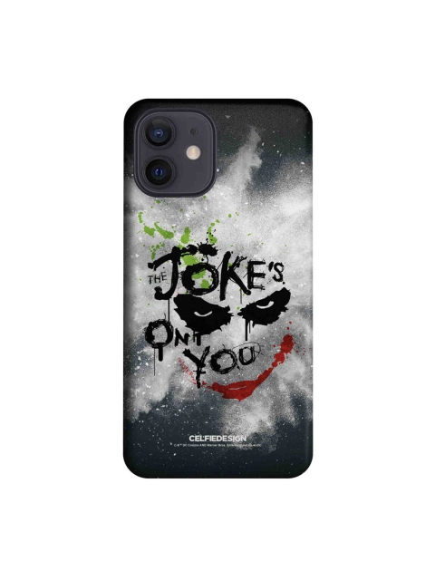 

CelfieDesign The Jokes On You Joker Printed Slim Case For iPhone 12, Grey