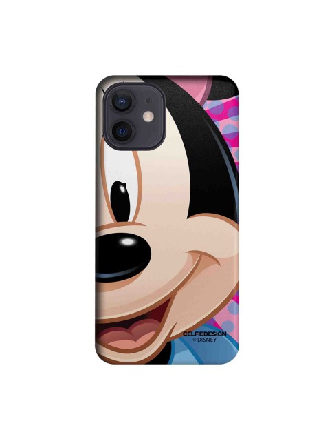 

CelfieDesign Multicoloured Zoom Up Minnie - iPhone 12 Slim Back Case, Multi