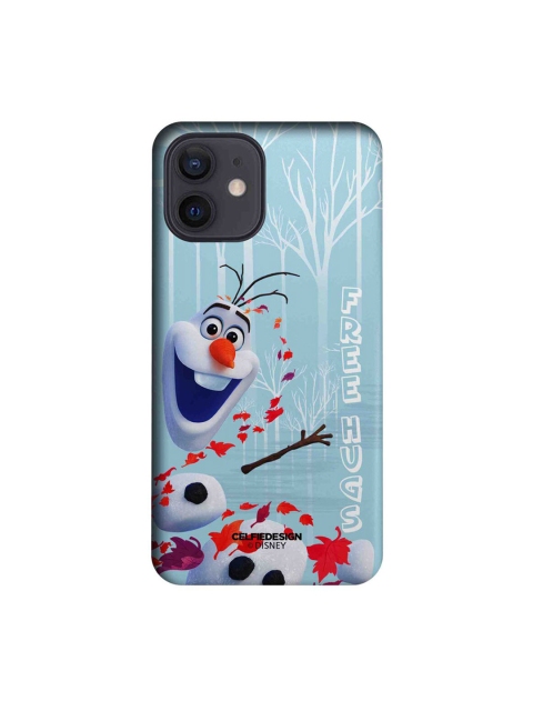 

CelfieDesign Olaf Printed iPhone 12 Slim Back Case, Blue