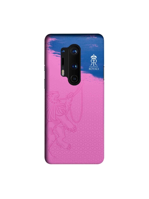 

CelfieDesign Pink & Blue Rajasthan Royals Crest Slim Back Case for OnePlus 8 Pro