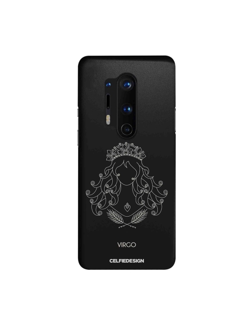 

CelfieDesign Zodiac Sign Virgo Printed OnePlus 8 Pro Slim Back Case, Black