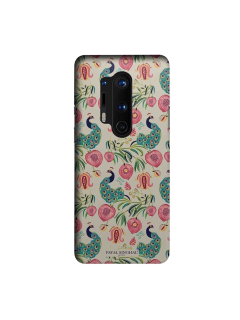 

CelfieDesign Beige Floral Printed OnePlus 8 Pro Slim Back Case