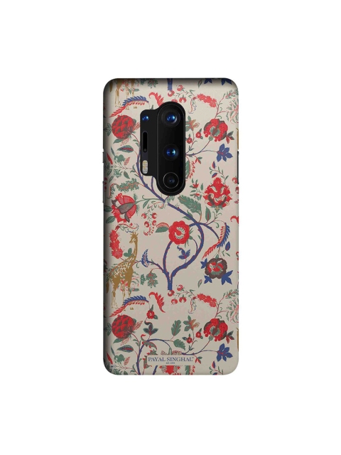 

CelfieDesign Beige Payal Singhal Floral & Giraffe Printed Slim Case For OnePlus 8 Pro