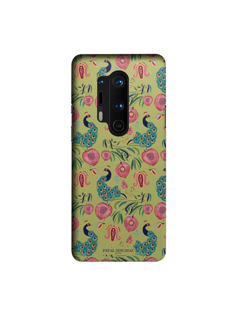 

CelfieDesign Olive Green Payal Singhal Anaar and Mor Slim Back Case for OnePlus 8 Pro