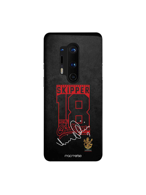 

CelfieDesign Black & Red Autograph Virat OnePlus 8 Pro Slim Back Case