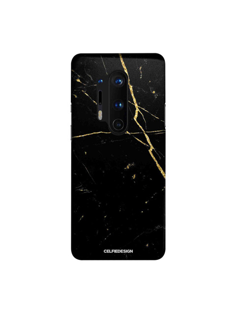 

CelfieDesign Black & Yellow Marble Black Onyx Print OnePlus 8 Pro Back Case