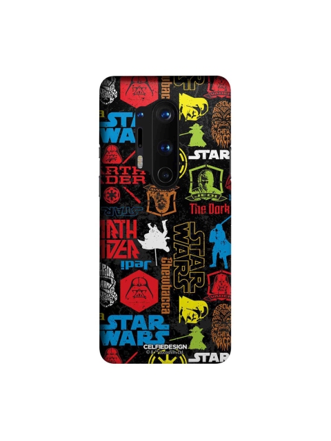 

CelfieDesign Black & Multicoloured Star Wars Slim Back Case for OnePlus 8 Pro