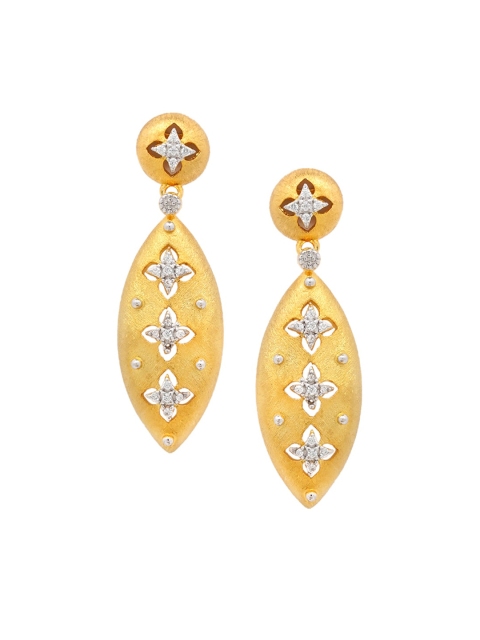 

SANGEETA BOOCHRA Gold-Toned Oval Drop Earrings