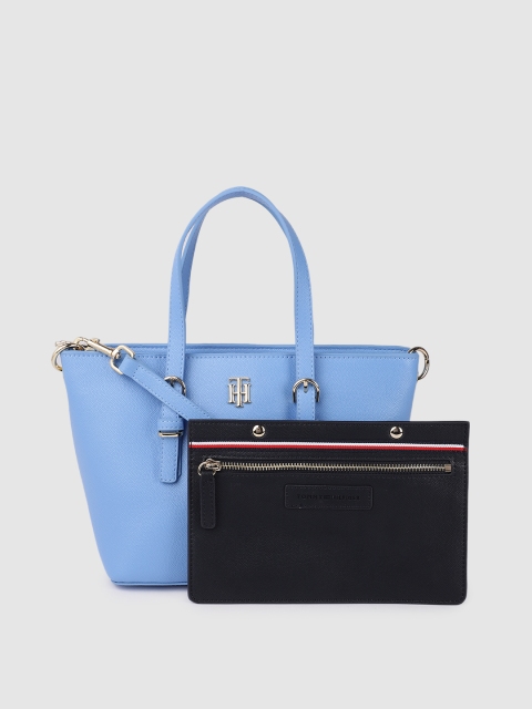 

Tommy Hilfiger Blue Solid Structured Shoulder Bag
