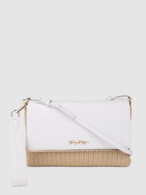 

Tommy Hilfiger White Textured Sling Bag