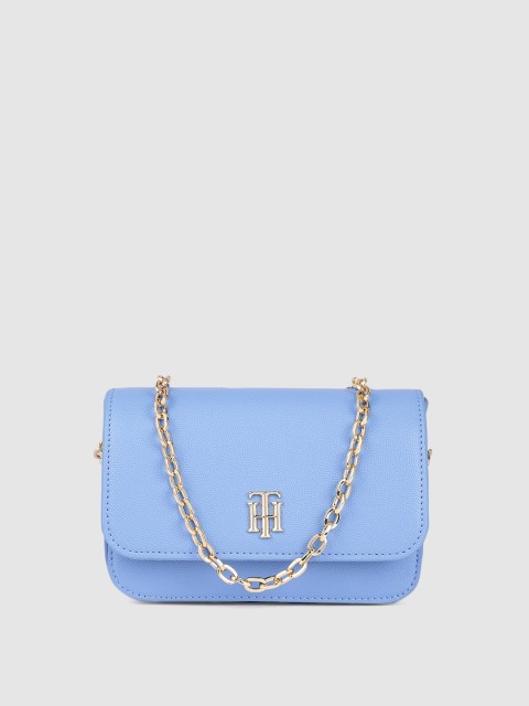 

Tommy Hilfiger Blue Solid Structured Crossbody Sling Bag
