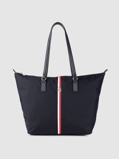 

Tommy Hilfiger Navy Blue Solid Structured Shoulder Bag