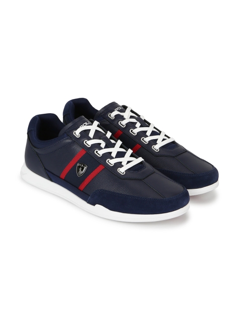 

Polo Ralph Lauren Men Navy Blue & Red Perforations Sneakers