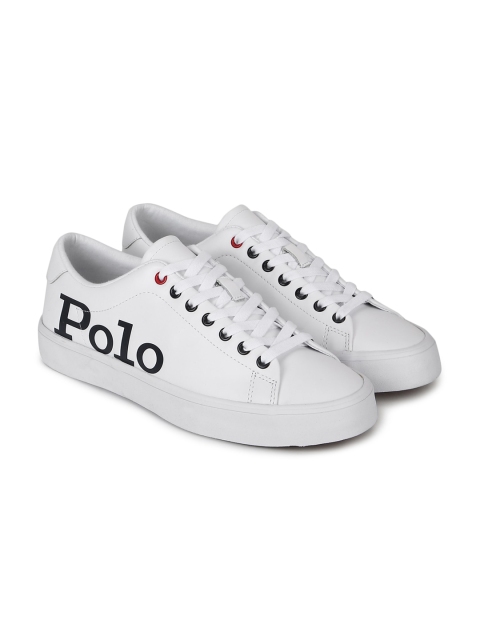 

Polo Ralph Lauren Men White & Black Printed Sneakers