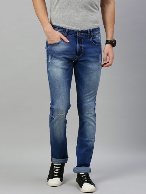 

Pepe Jeans Men Blue Regular Fit Mid-Rise Clean Look Jeans