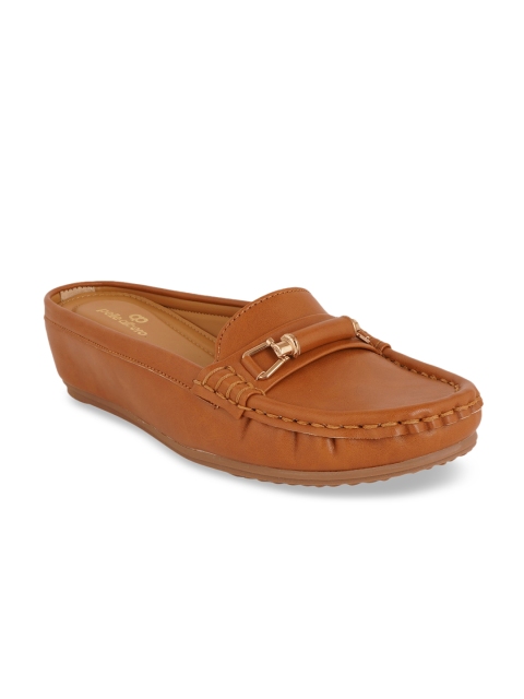 

pelle albero Women Camel Brown Mules