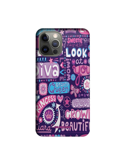 

CelfieDesign Purple Typography Printed iPhone 12 Pro Slim Case
