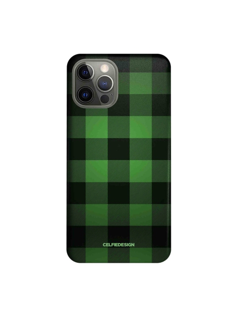 

CelfieDesign Green Checkmate iPhone 12 Pro Slim Back Case