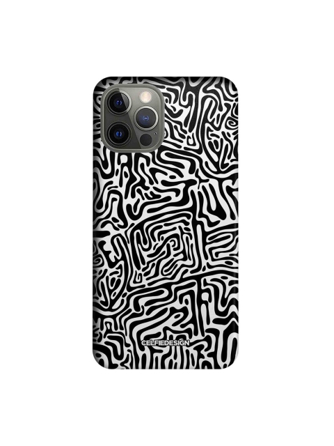 

CelfieDesign Black & White Maze Abstract iPhone 12 Pro Slim Back Case