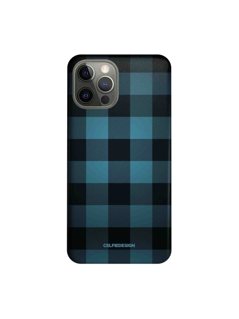 

CelfieDesign Blue & Black Checkmate Slim Case For iPhone 12 Pro