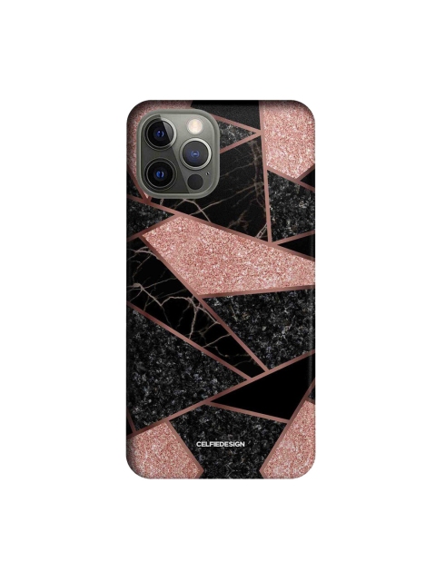 

CelfieDesign Black & Pink Marble New York Slim Back Case for iPhone 12 Pro